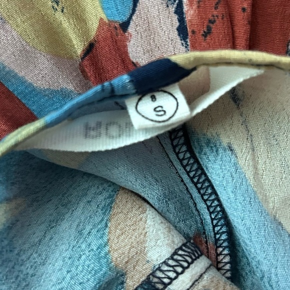 Rolla’s Eve Painted Tulip Print Button Up Midi Dress in Rust Orange Sz S - Picture 9 of 11